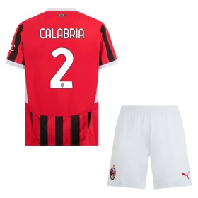 Jalkapallo Peliasut AC Milan Calabria 2 Lasten Koti Pelipaita 2024-25 Lyhythihainen